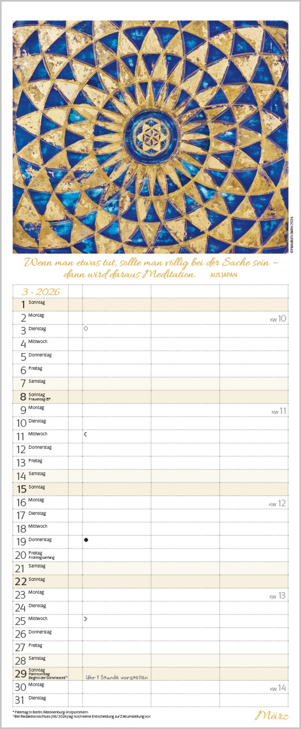Achtsamkeit Timer für 2 2026, Innenansicht #3