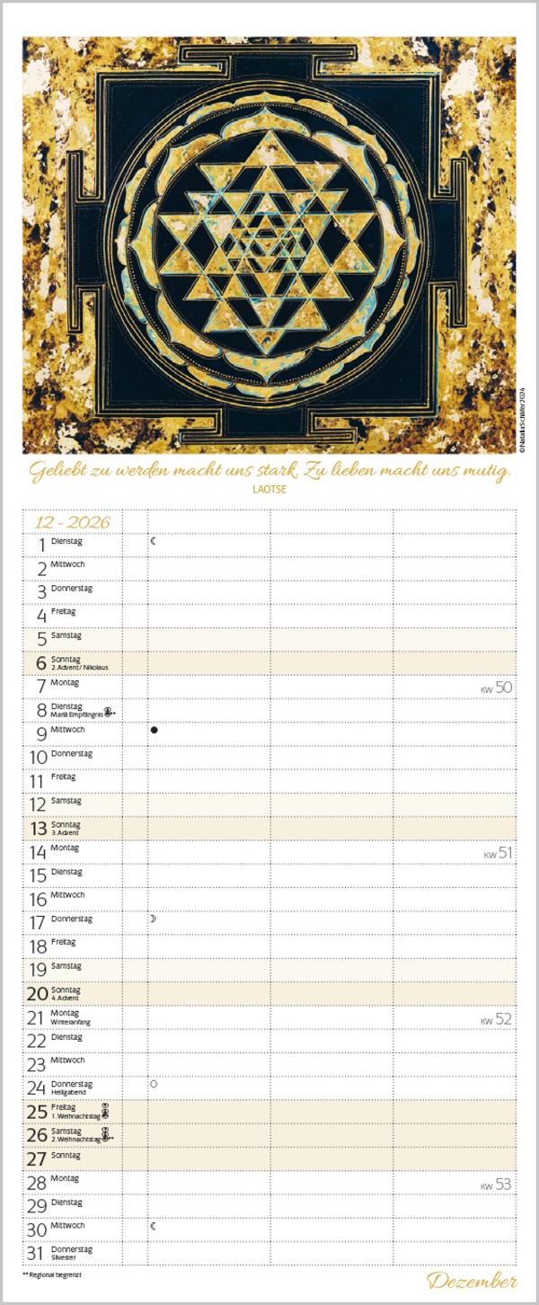 Achtsamkeit Timer für 2 2026, Innenansicht #12