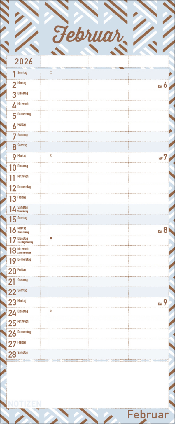 Premium Familientimer Tag f&uuml;r Tag 2026, Innenansicht #2