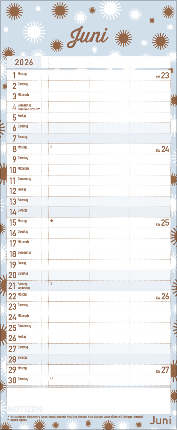 Premium Familientimer Tag f&uuml;r Tag 2026, Innenansicht #6