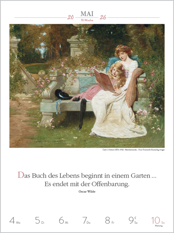 Literaturkalender Frauen lieben Lesen 2026, Innenansicht #5