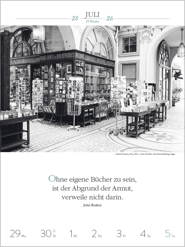Literaturkalender Frauen lieben Lesen 2026, Innenansicht #9