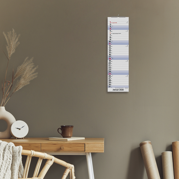 Streifenplaner Mini Blau 2026, Innenansicht #16