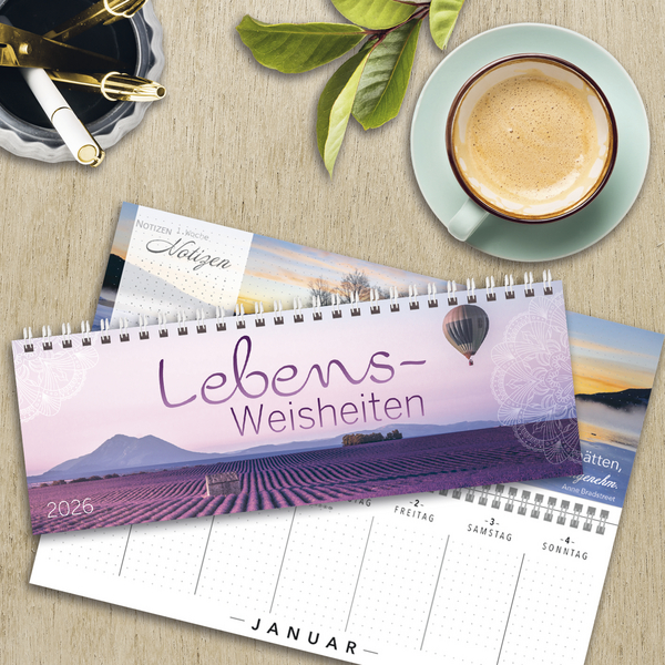 Tischquerkalender Trend Lebensweisheiten 2026, Innenansicht #16