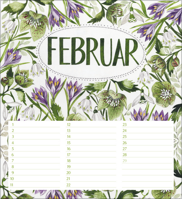 Geburtstagskalender Gartenglück, Innenansicht #2