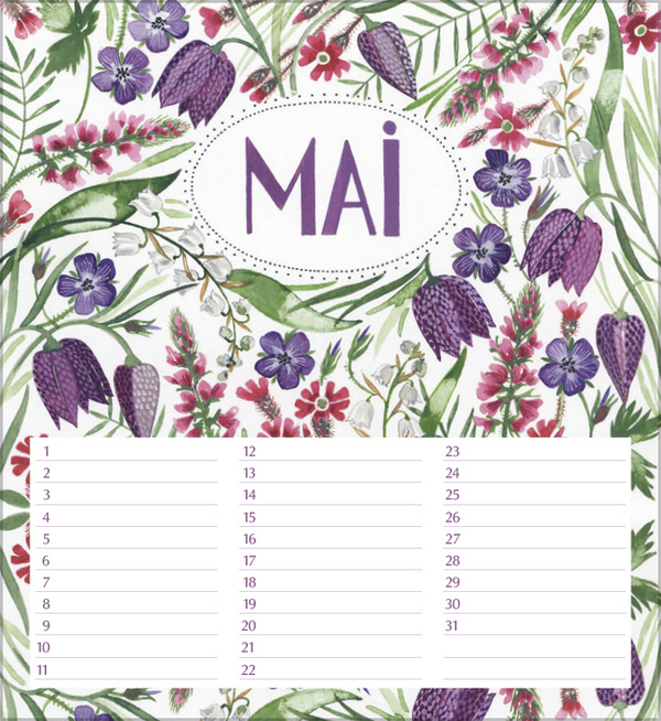 Geburtstagskalender Gartenglück, Innenansicht #5