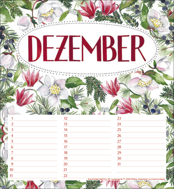 Geburtstagskalender Gartenglück, Innenansicht #12