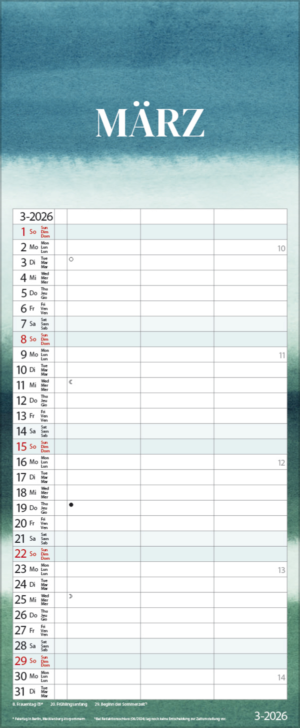 Timer for 2 Colourflow 2026, Innenansicht #3