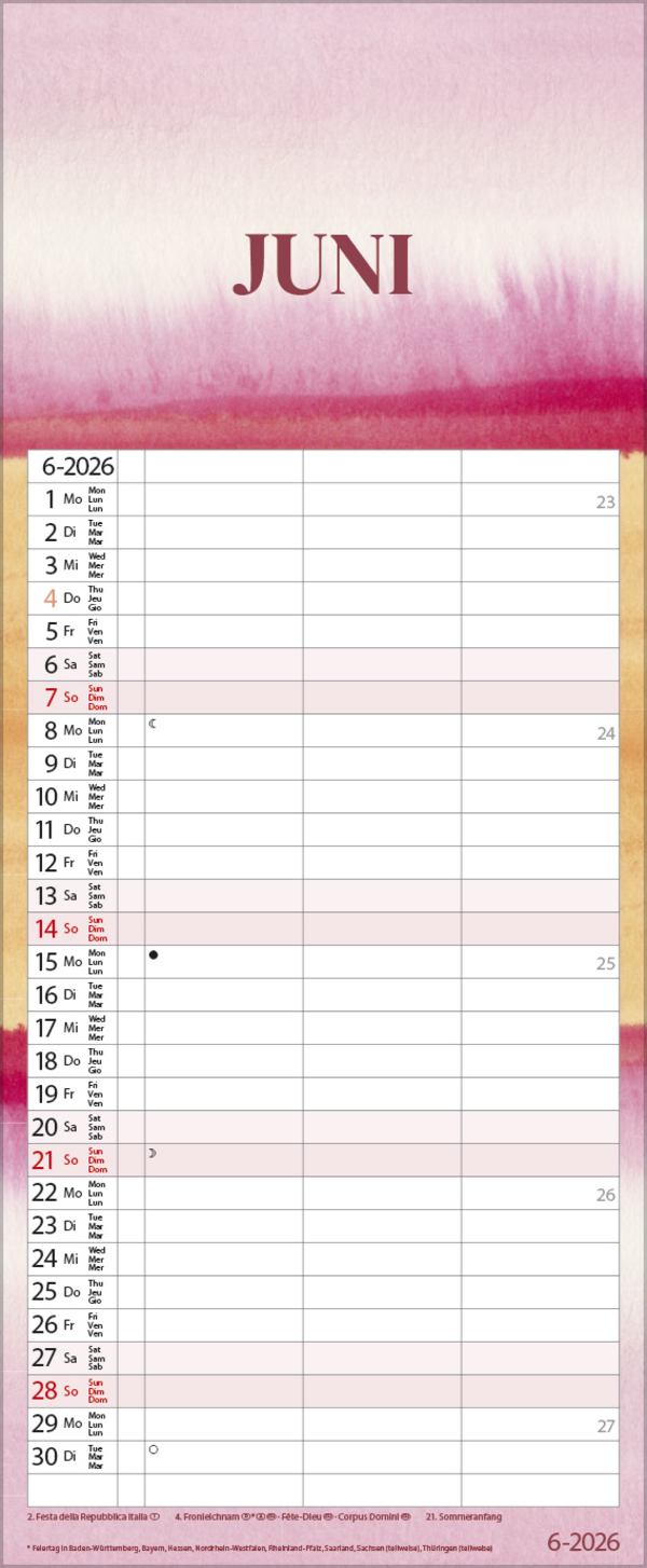 Timer for 2 Colourflow 2026, Innenansicht #6