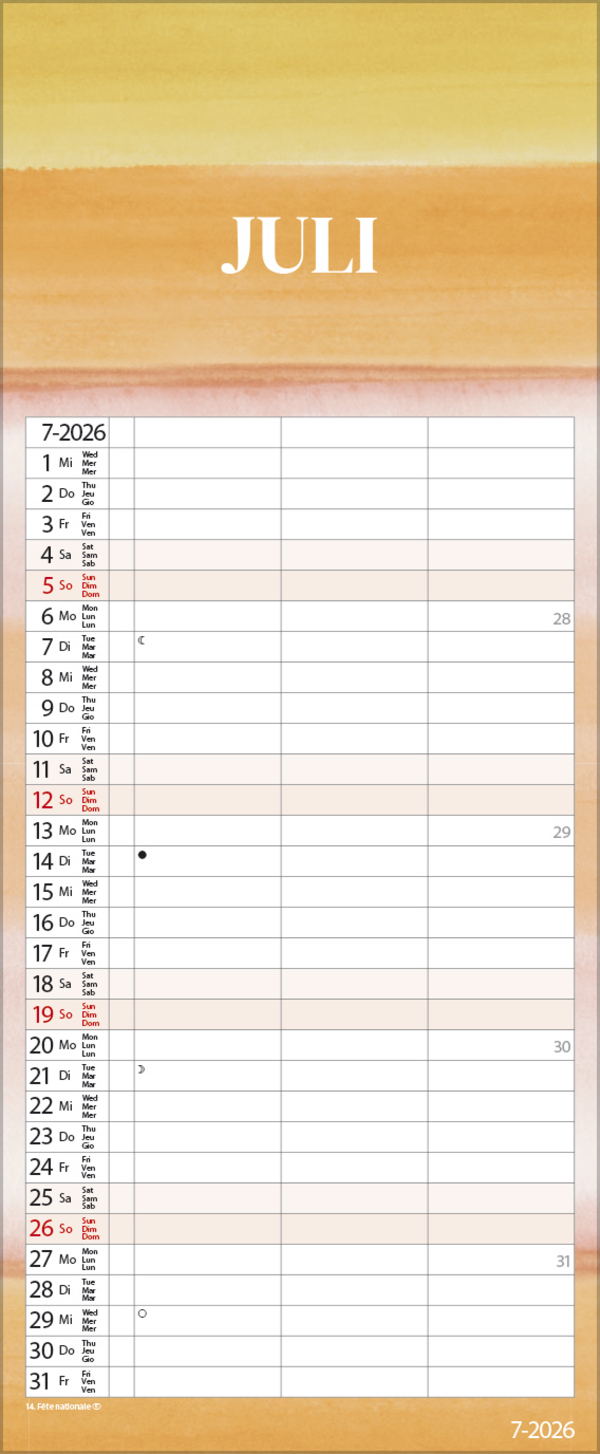 Timer for 2 Colourflow 2026, Innenansicht #7