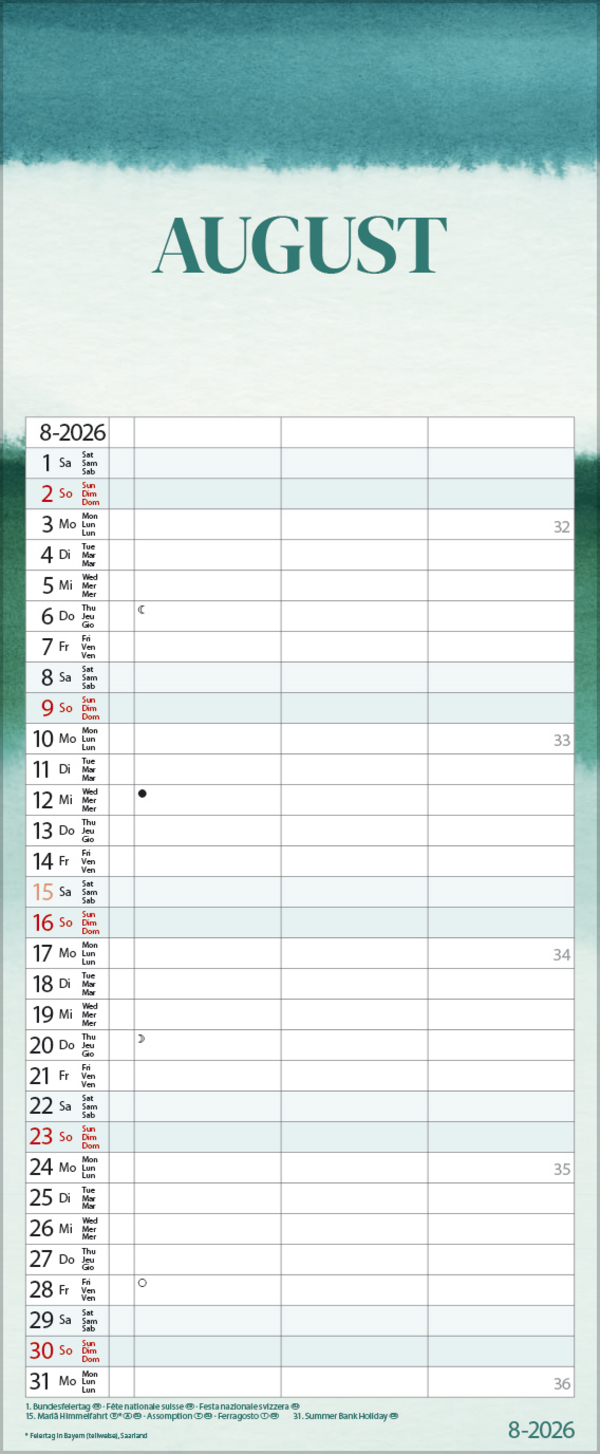 Timer for 2 Colourflow 2026, Innenansicht #8