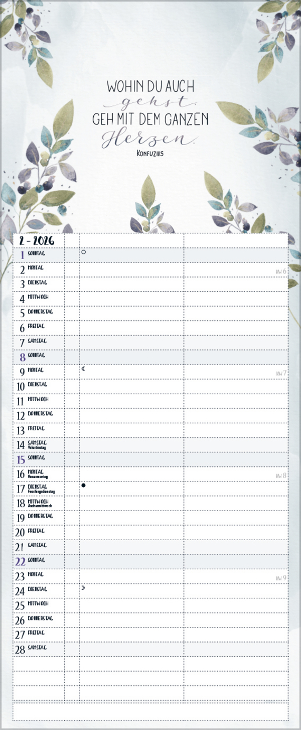 Selfcare - My Timer 2026, Innenansicht #2