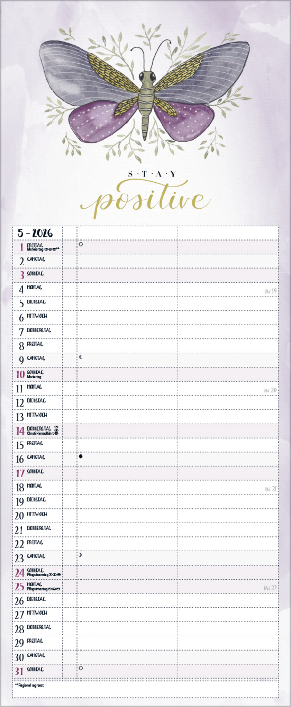 Selfcare - My Timer 2026, Innenansicht #5