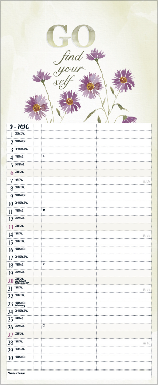 Selfcare - My Timer 2026, Innenansicht #9