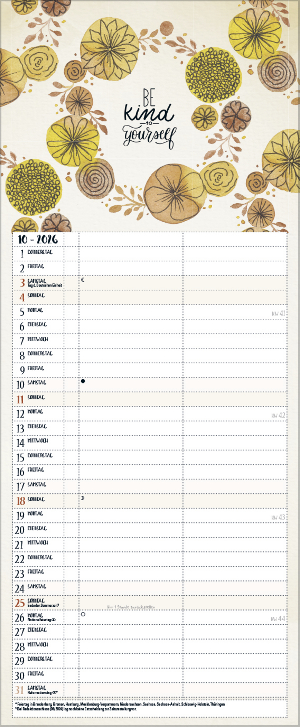 Selfcare - My Timer 2026, Innenansicht #10