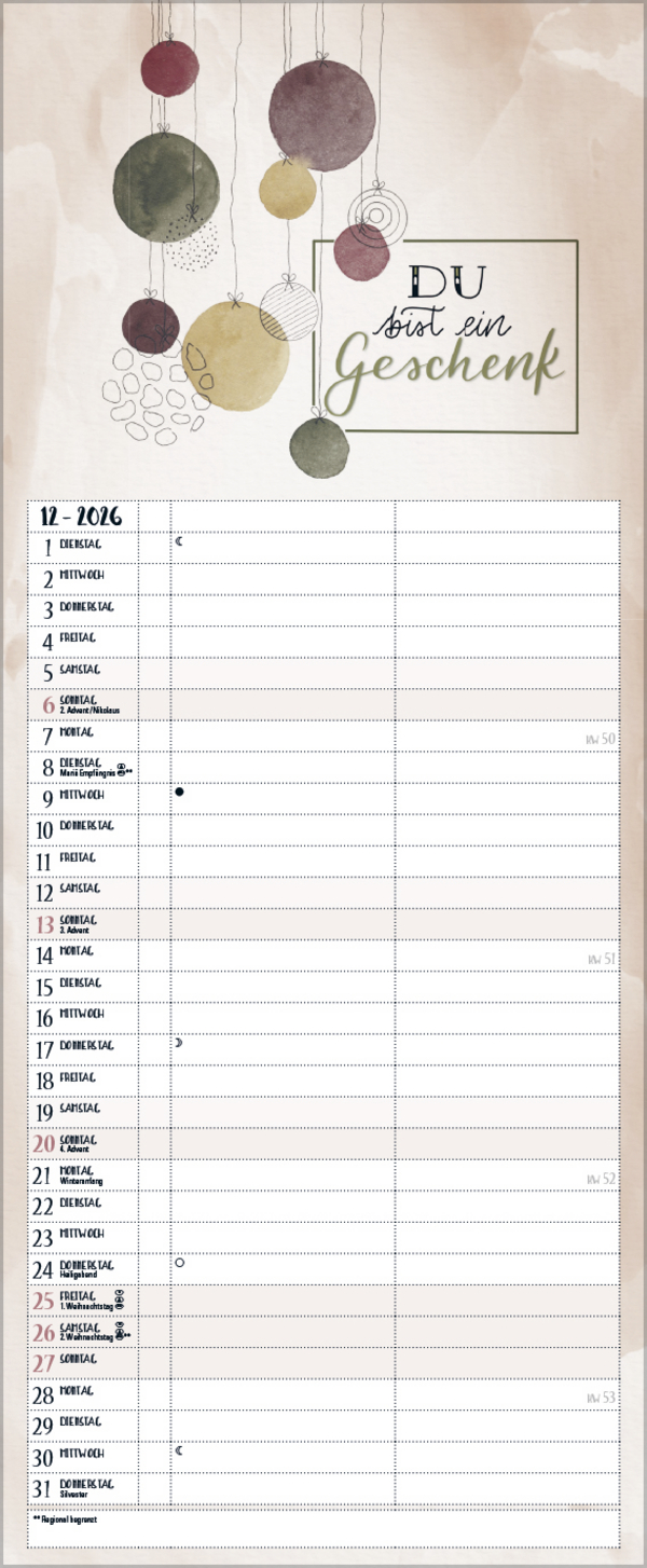 Selfcare - My Timer 2026, Innenansicht #12