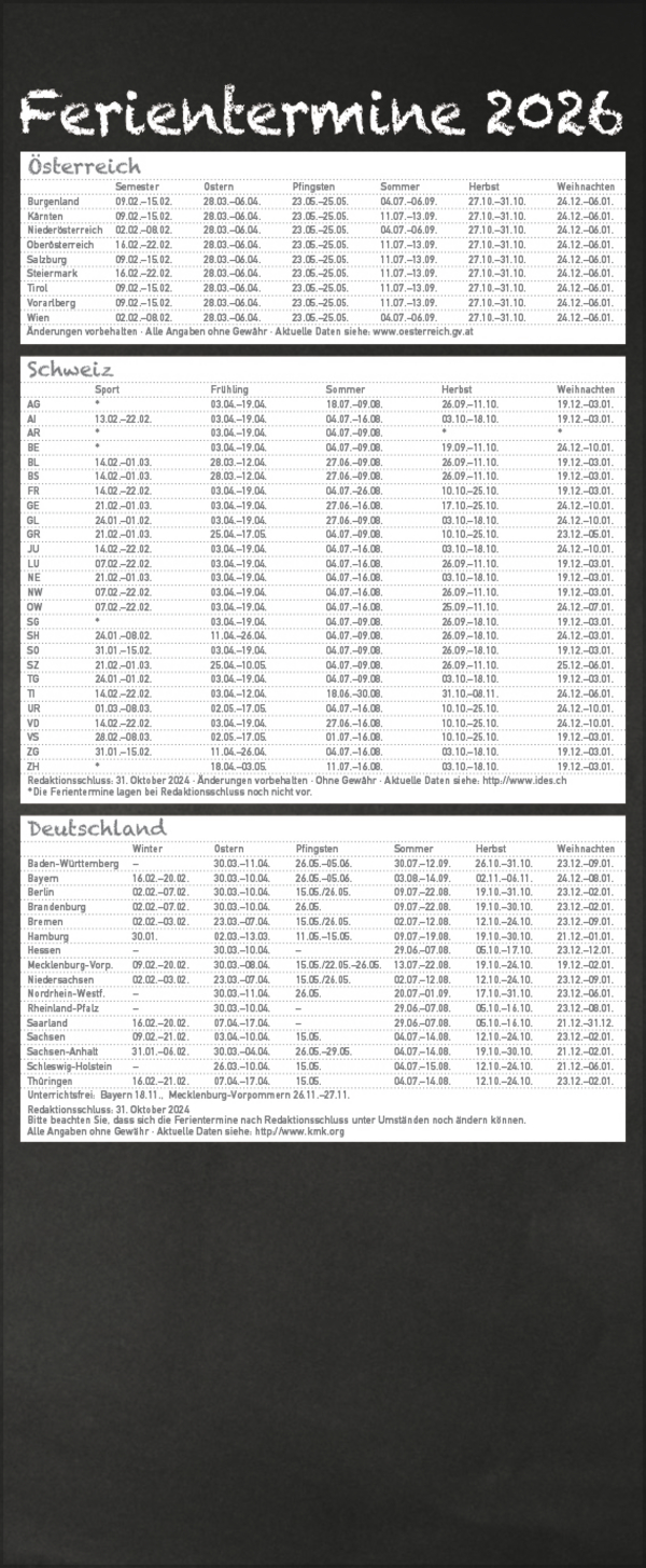 Tafeltimer f&uuml;r 2 mit Zetteltasche 2026, Innenansicht #14