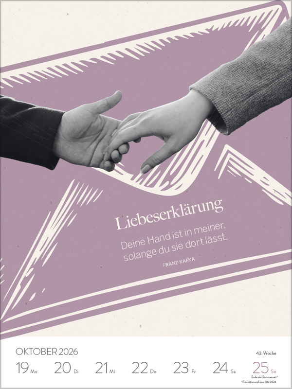 Literaturkalender 2026, Innenansicht #10