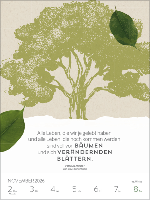 Literaturkalender 2026, Innenansicht #12