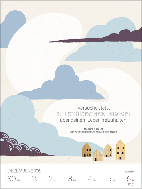 Literaturkalender 2026, Innenansicht #13