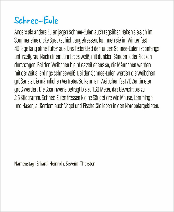 Tierisch unterwegs 2026, Innenansicht #2