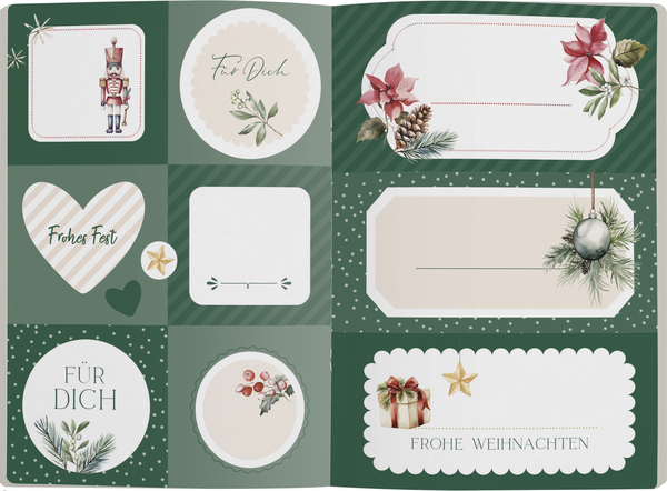 Etikettenbuch Weihnachten, Innenansicht #2