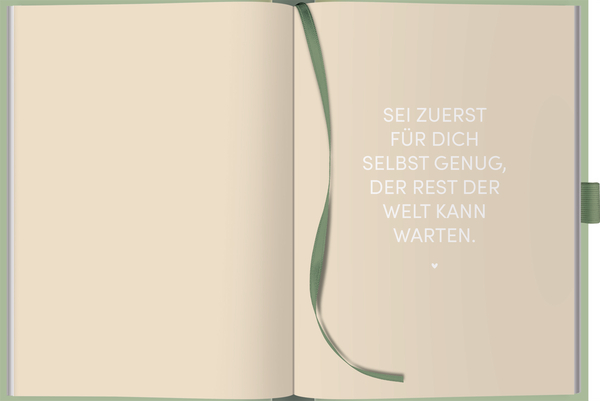 Self-care Tagebuch Mint, Innenansicht #4