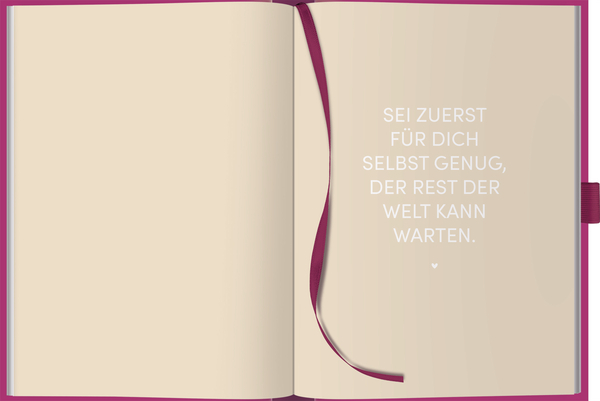 Self-care-Tagebuch Fuchsia, Innenansicht #4
