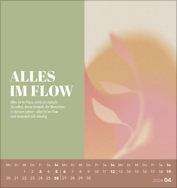Zeit für mich 2026, Innenansicht #4