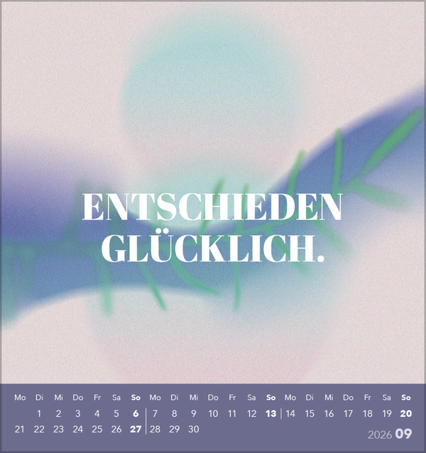 Zeit für mich 2026, Innenansicht #9