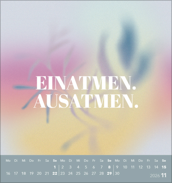 Zeit für mich 2026, Innenansicht #11