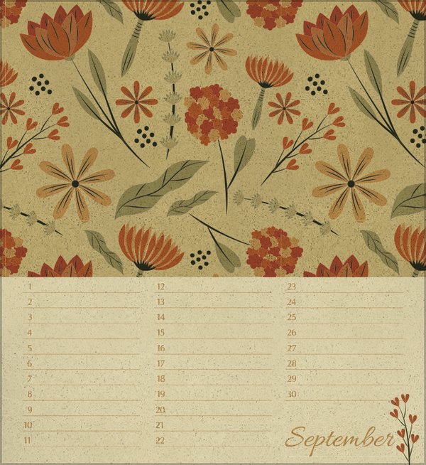 Geburtstagskalender Natural Art, Innenansicht #9