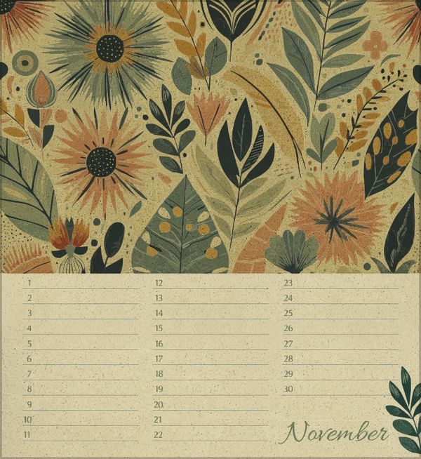 Geburtstagskalender Natural Art, Innenansicht #11