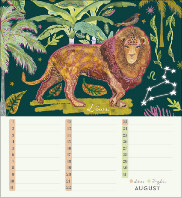 Geburtstagskalender Sternzeichen, Innenansicht #8