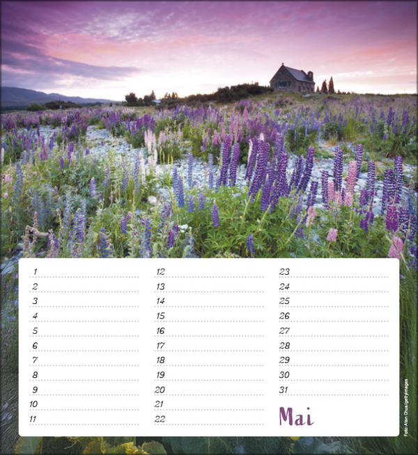 Geburtstagskalender Augenblicke der Stille, Innenansicht #5