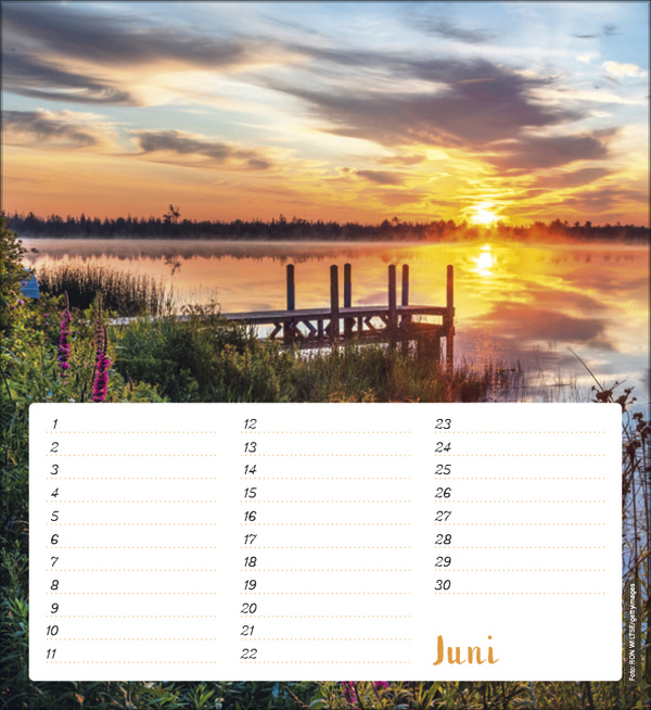 Geburtstagskalender Augenblicke der Stille, Innenansicht #6