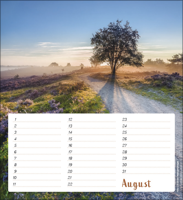 Geburtstagskalender Augenblicke der Stille, Innenansicht #8