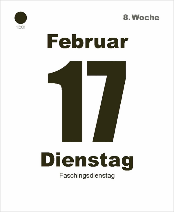 Tages-Abrei&szlig;kalender Mini 2026, Innenansicht #4