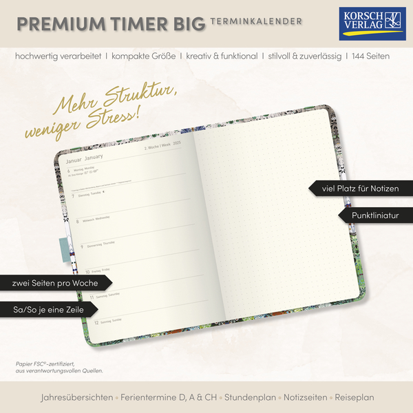 Premium Timer Big "Towards the Clearing" 2026, Innenansicht #17