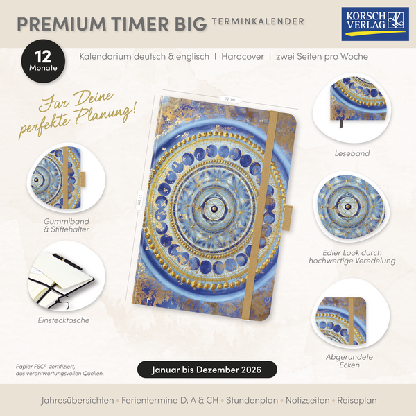 Premium Timer Big "Intuition" 2026, Innenansicht #16