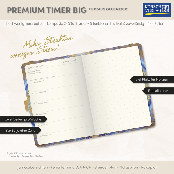 Premium Timer Big "Intuition" 2026, Innenansicht #17