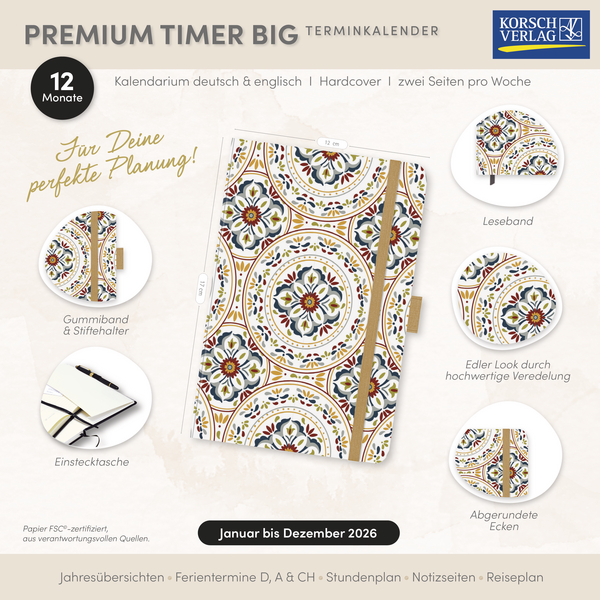 Premium Timer Big "Ornament" 2026, Innenansicht #16