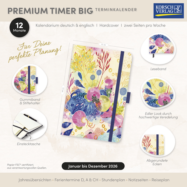 Premium Timer Big "Koralle" 2026, Innenansicht #16
