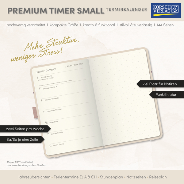 Premium Timer Small "Magic" 2026, Innenansicht #17