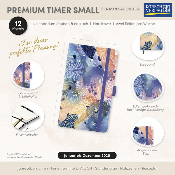 Premium Timer Small "Ozean" 2026, Innenansicht #16