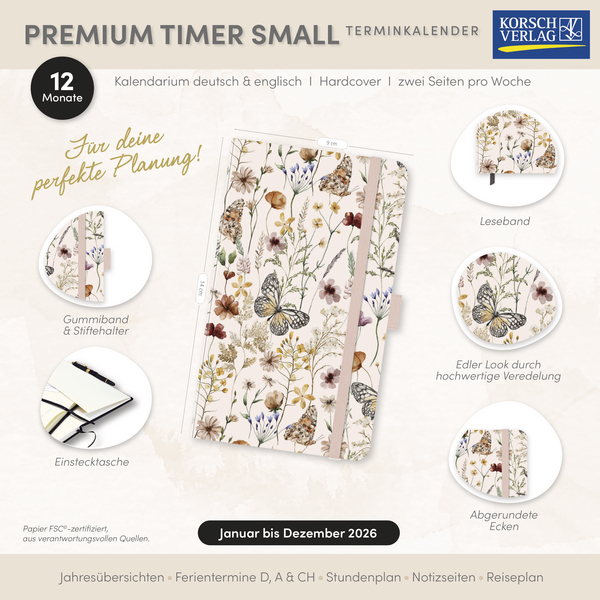 Premium Timer Small "Wiesentraum" 2026, Innenansicht #16