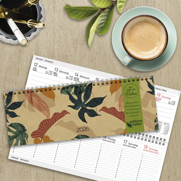 Tischkalender Edition Natur Dschungel 2026 quer, Innenansicht #16