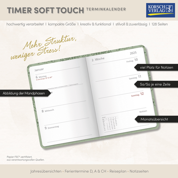 Timer Soft Touch salbei 2026, Innenansicht #17