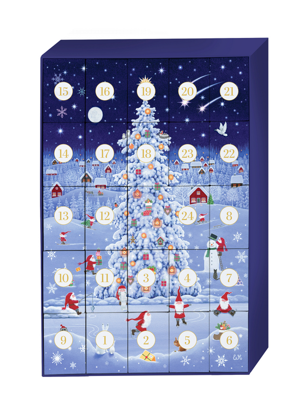 Puzzle-Adventskalender »Tomtes Weihnachtszauber«, Innenansicht #1