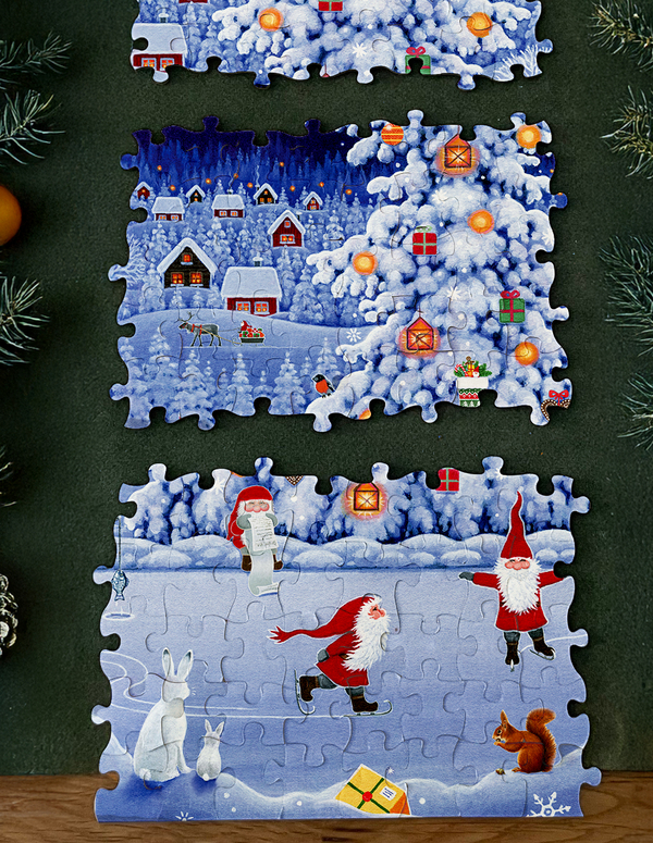 Puzzle-Adventskalender »Tomtes Weihnachtszauber«, Innenansicht #3